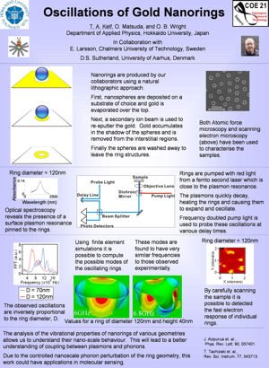 Oscillations of Gold Nanorings