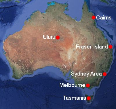 Map of Australia