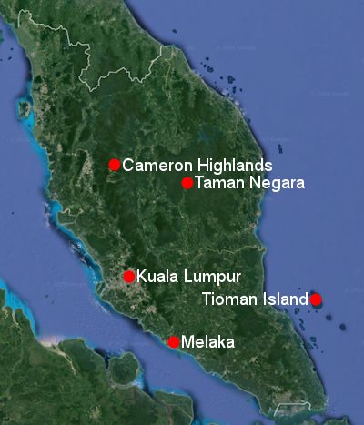 Map of Malaysia